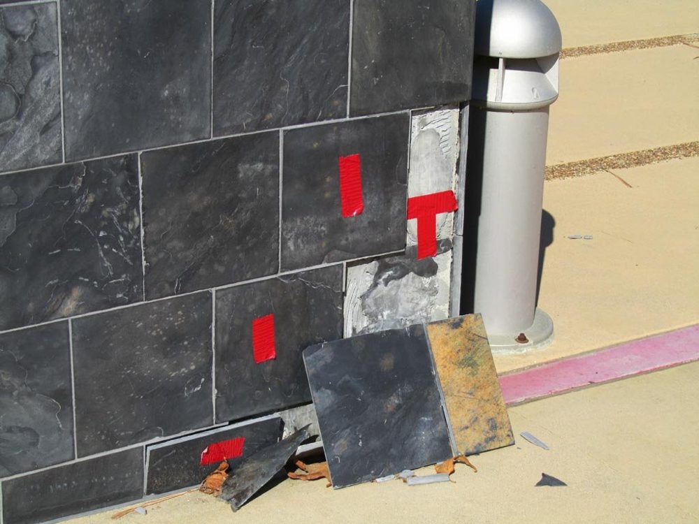 Restored stone installation
